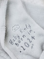 Personalised Born in 2024 Fleece Robe with Ears by My 1st Years - Image 2 of 5