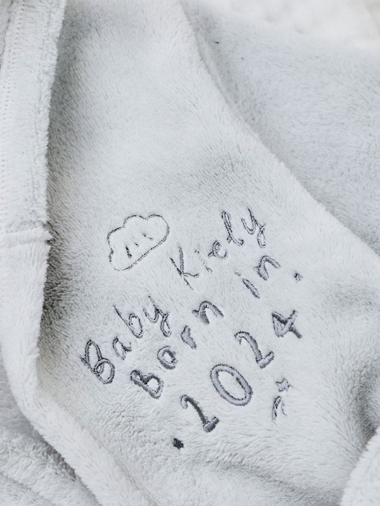 Personalised Born in 2024 Fleece Robe with Ears by My 1st Years - Image 2 of 5