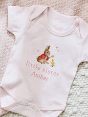 Personalised Flopsy Bunny 100% Cotton Sleepsuit by My 1st Years - Image 1 of 4
