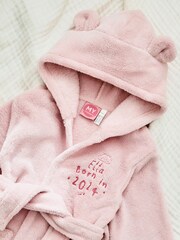 Personalised Born in 2024 Fleece Robe with Ears by My 1st Years - Image 1 of 5