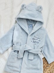 Personalised Born in 2024 Fleece Robe with Ears by My 1st Years - Image 3 of 5