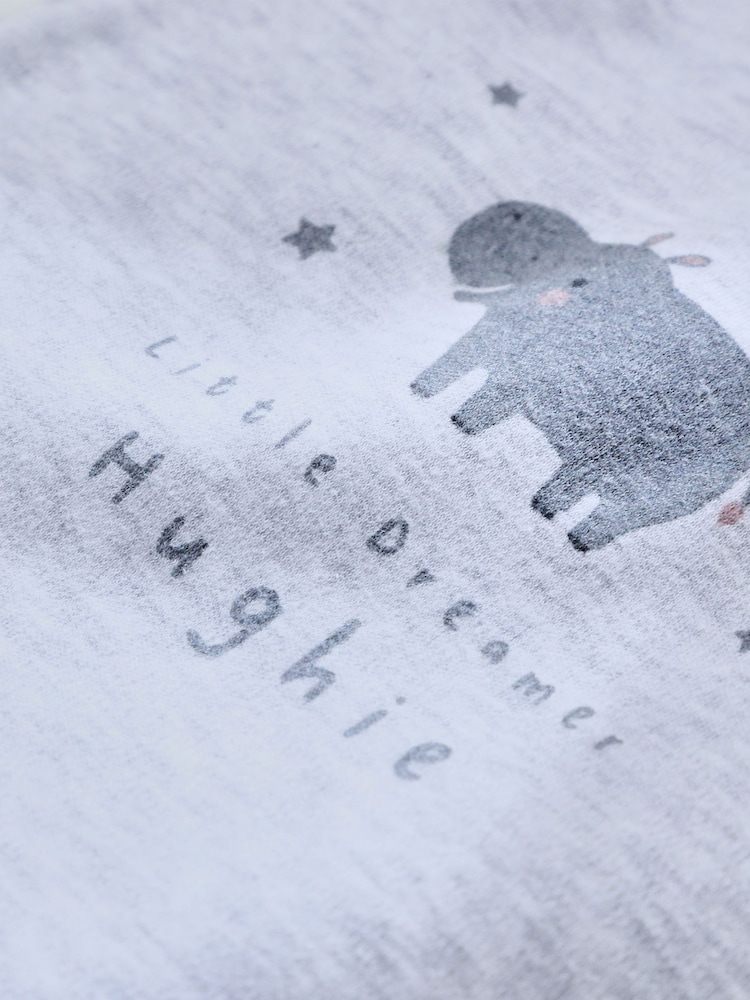Personalised Hippo 100% Cotton Bodysuit by My 1st Years - Image 2 of 5