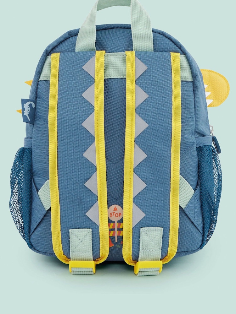 Personalised Dino Print Digger Mini Character Backpack By My 1st Years - Image 3 of 5