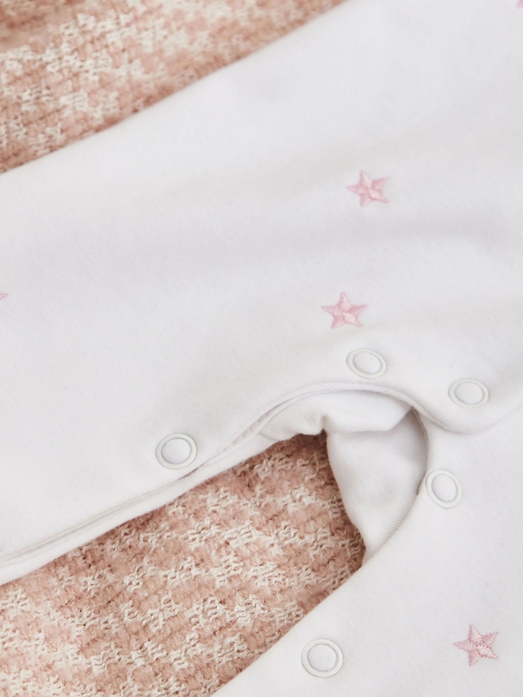 Personalised Eid Mubarak Star Design 100% Cotton Sleepsuit by My 1st Years - Image 2 of 4