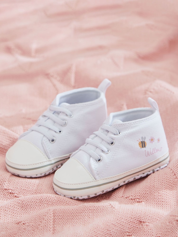 Baby Personalised Bumblebee High Top Shoes by My 1st Years - Image 1 of 5