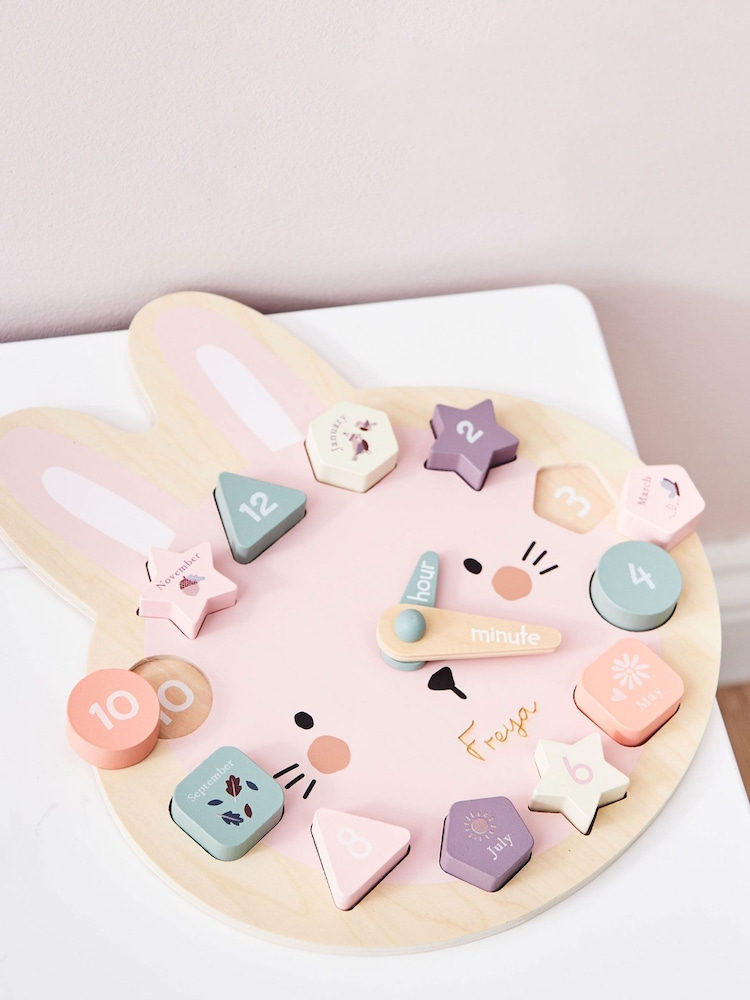 Personalised Bunny Clock Puzzle by My 1st Years - Image 1 of 5