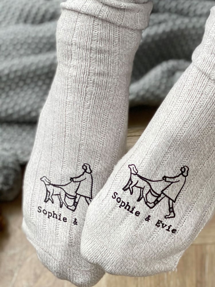 Dog and Owner Personalised Walking Socks by Solesmith - Image 2 of 3