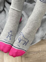 Personalised Horse and Owner Socks by Solesmith - Image 2 of 3