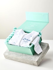 Personalised Eid Mubarak Star Design 100% Cotton Sleepsuit by My 1st Years - Image 6 of 8