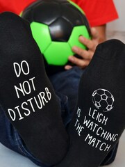 Personalised Do Not Disturb Socks by Solesmith - Image 1 of 1