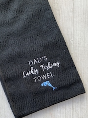 Personalised Lucky Fishing Towel by Solesmith - Image 1 of 4