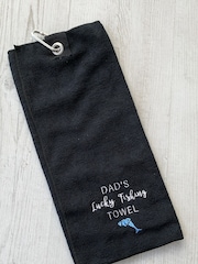Personalised Lucky Fishing Towel by Solesmith - Image 2 of 4
