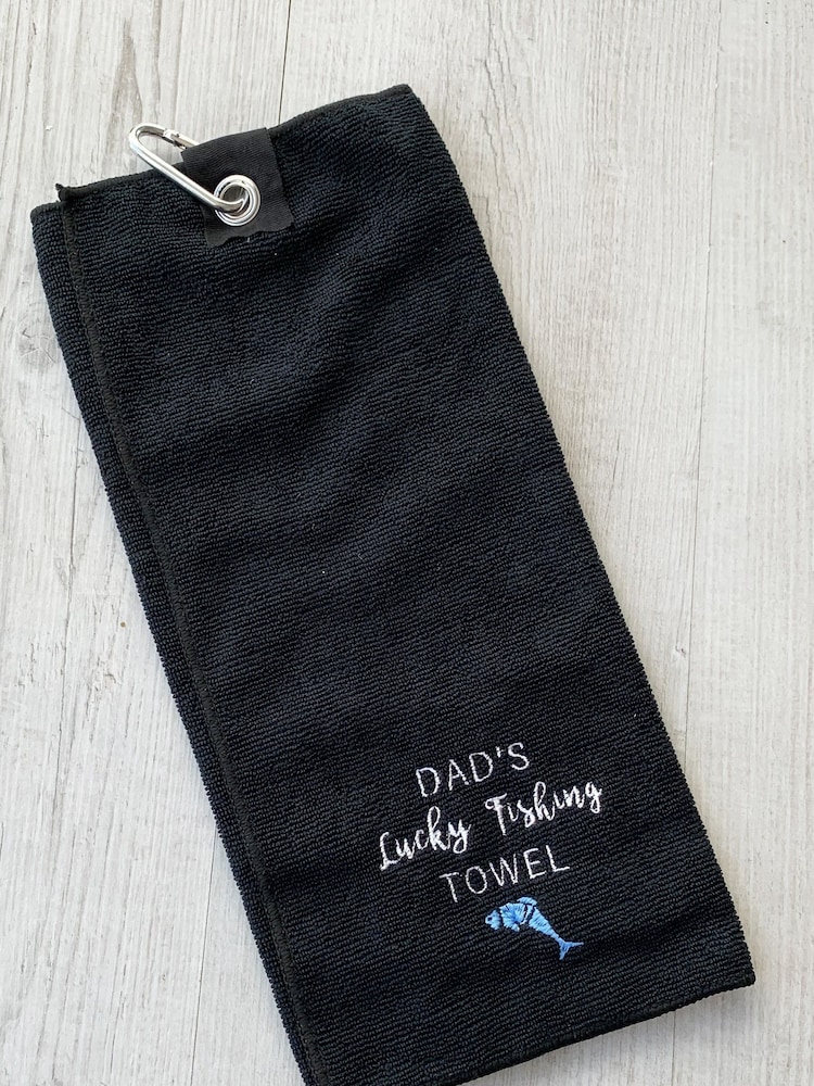 Personalised Lucky Fishing Towel by Solesmith - Image 2 of 4