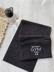 100% Cotton Bla Personalised Zip Towel by Solesmith - Image 1 of 3