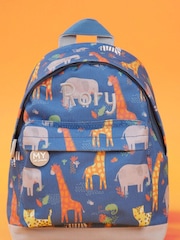 Personalised Safari Print Mini Backpack by My 1st Years - Image 1 of 4