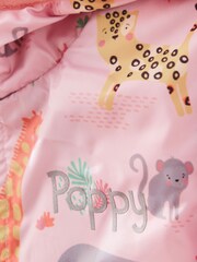 Personalised Safari Taffeta Rain Coat by My 1st Years - Image 3 of 5