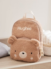 Personalised Fluffy Bear Character Mini Backpack by My 1st Years - Image 1 of 5