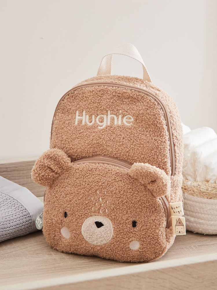 Personalised Fluffy Bear Character Mini Backpack by My 1st Years - Image 1 of 5