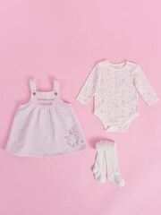 Baby 100% Cotton Personalised Flopsy Bunny Outfit Set with Luxury Gift Box by My 1st Years - Image 1 of 6