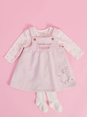 Baby 100% Cotton Personalised Flopsy Bunny Outfit Set with Luxury Gift Box by My 1st Years - Image 2 of 6