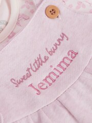 Baby 100% Cotton Personalised Flopsy Bunny Outfit Set with Luxury Gift Box by My 1st Years - Image 3 of 6