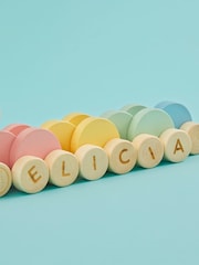 Personalised Colourful Pull Along Caterpillar by My 1st Years - Image 3 of 4