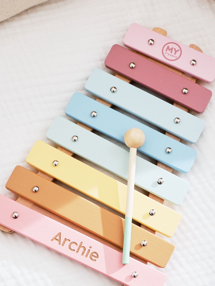 Personalised Colourful Xylophone Wooden Toy by My 1st Years - Image 1 of 5