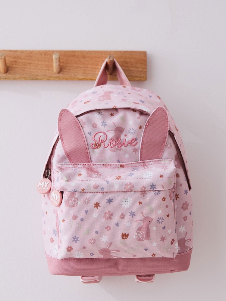 Personalised Bunny Mini Backpack with Ears by My 1st Years - Image 2 of 5
