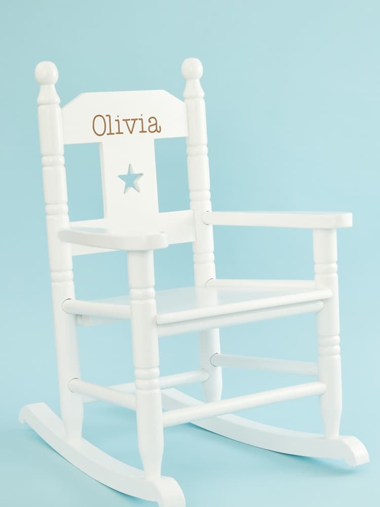 Childrens Personalised Star Rocking Chair by My 1st Years - Image 1 of 2