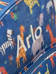 Personalised Safari Print Backpack by My 1st Years - Image 2 of 5