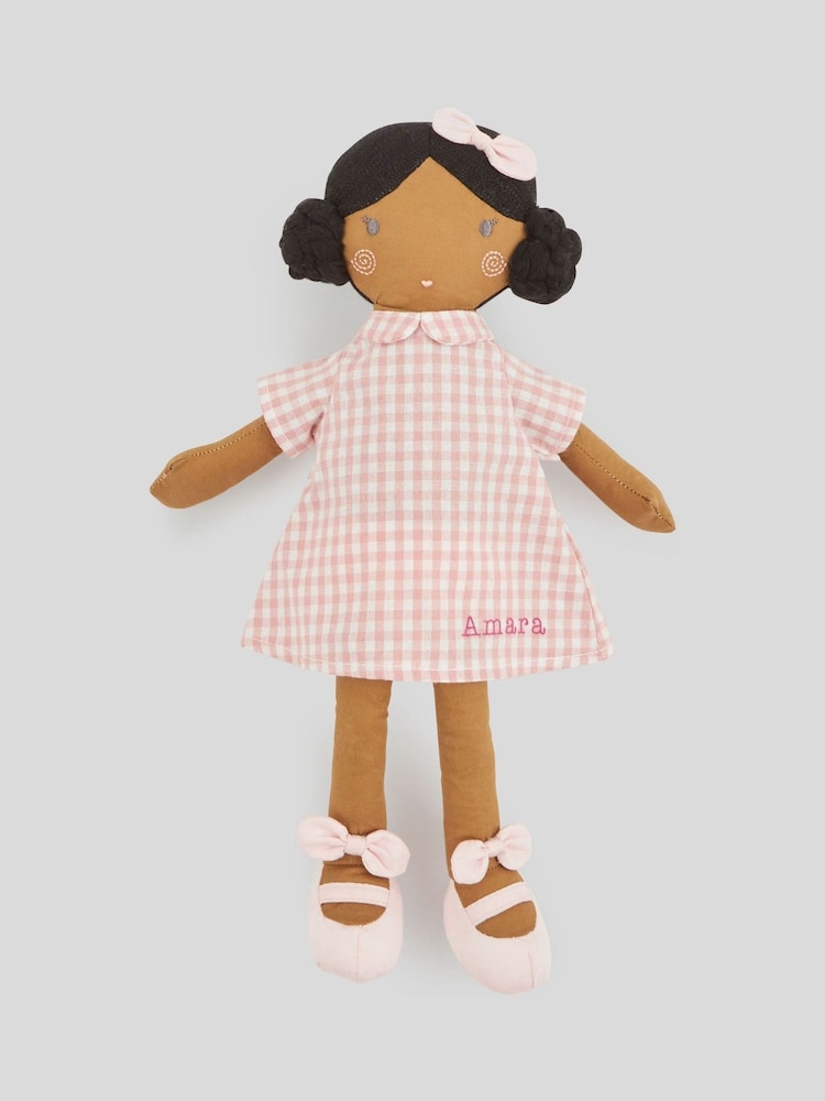 Personalised My 1st Doll in Pink Dress with Dark Hair by My 1st Years - Image 1 of 5