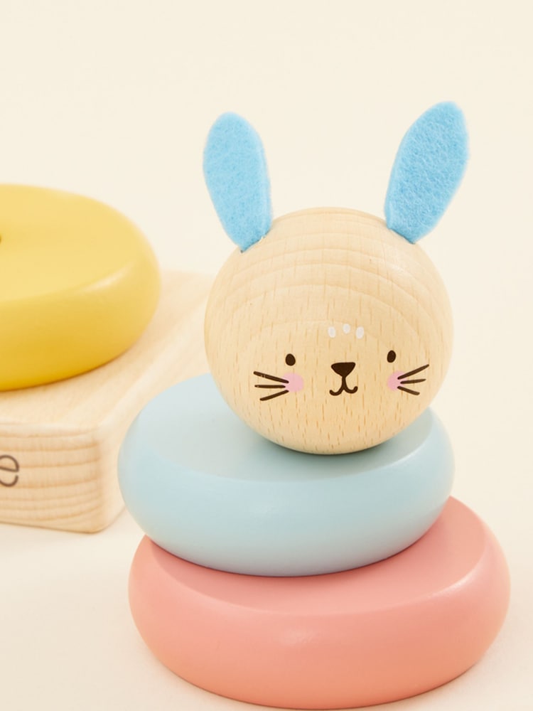Persoalised Bunny Stacker Toy by My 1st Years - Image 2 of 4