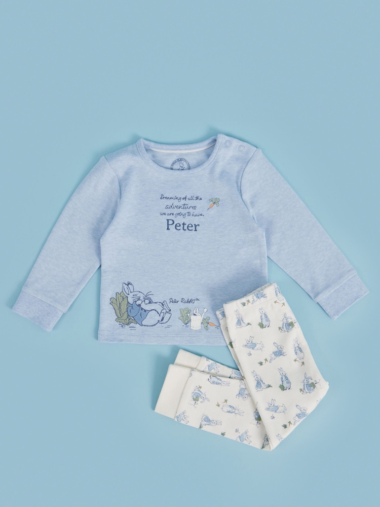 Personalised 100% Cotton Peter Rabbit Pyjamas Set by My 1st Years - Image 1 of 4