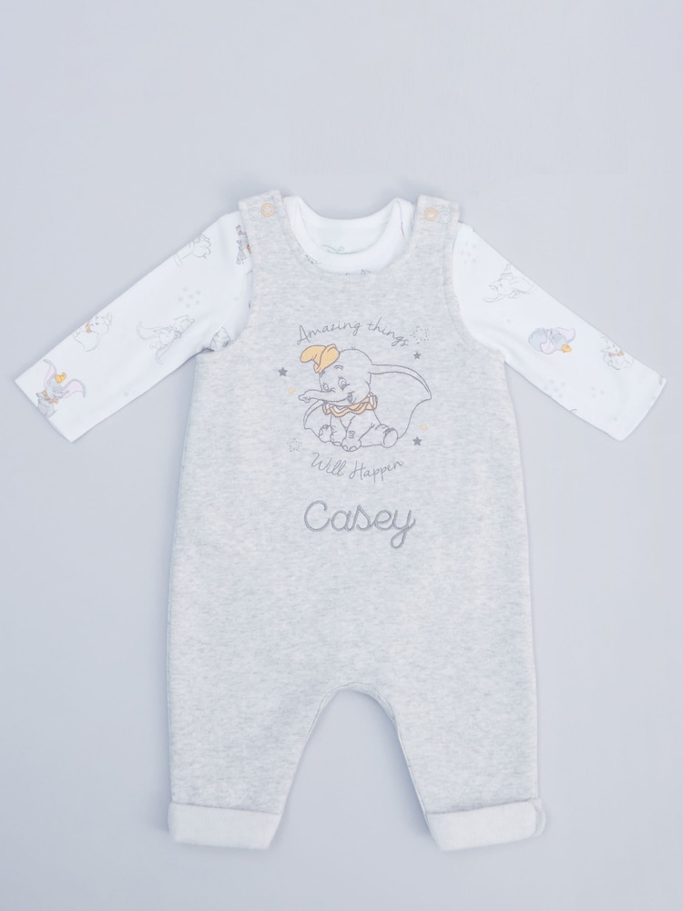 Baby Personalised 100% Cotton Disney Dumbo Outfit Set with Luxury Gift Box by My 1st Years - Image 1 of 5