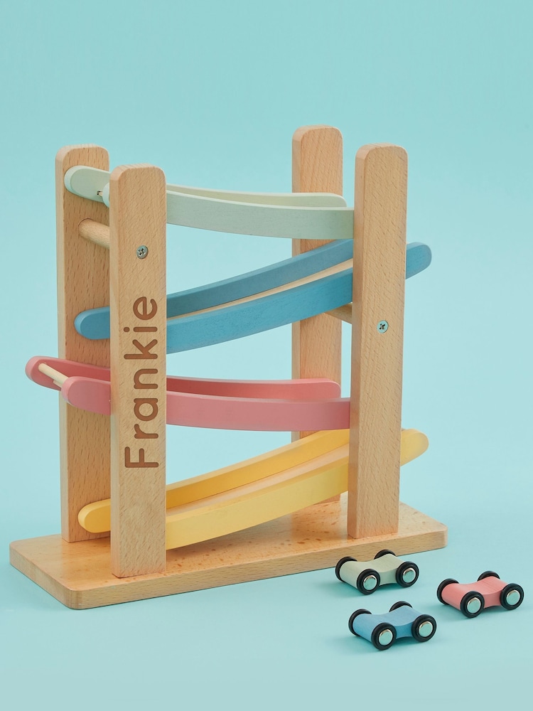 Personalised Colourful Car Ramp Wooden Toy by My 1st Years - Image 1 of 3