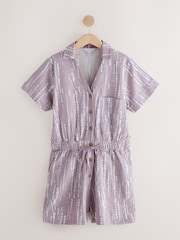Multi Stripe Linen Playsuit - Image 1 of 1