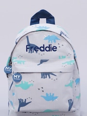 Personalised Dinosaur Print Mini Backpack by My 1st Years - Image 1 of 4