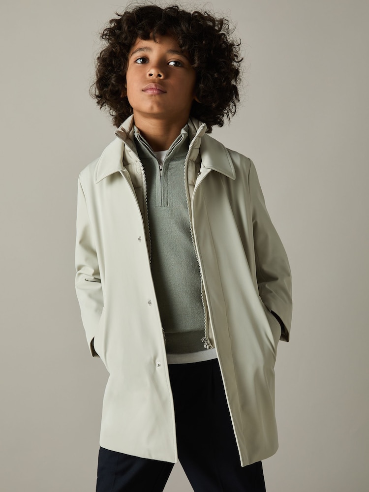 Herb Green - Suéter de lana merino con media cremallera Blackhall de Reiss - Imagen 1 de 4 Herb Green - Suéter de lana merino con media cremallera Blackhall de Reiss - Imagen 1 de 4