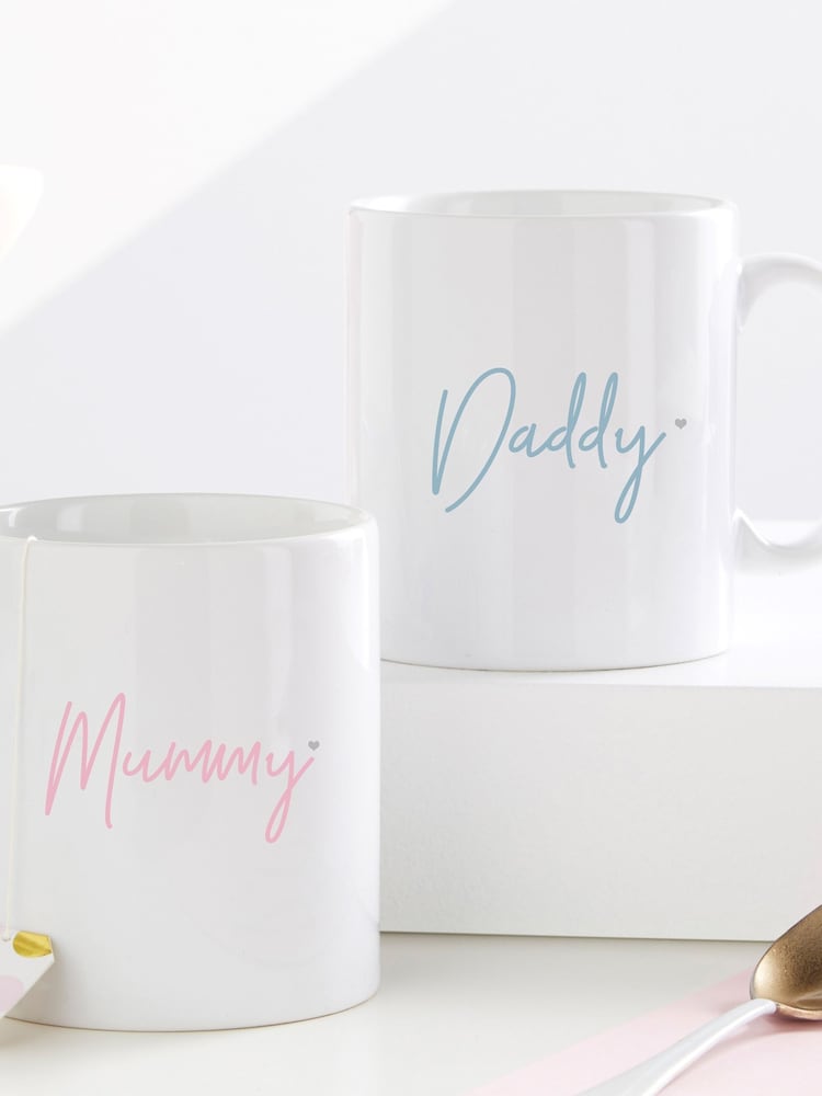 Gift Collective Mummy & Daddy Personalised Mug By Koko Blossom - Image 1 of 3