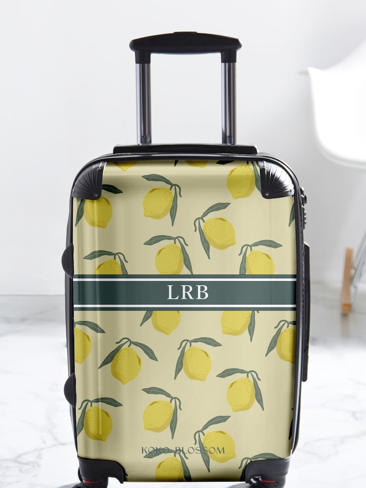 Personalised Sicilian Lemon Suitcase Koko Blossom - Image 1 of 2