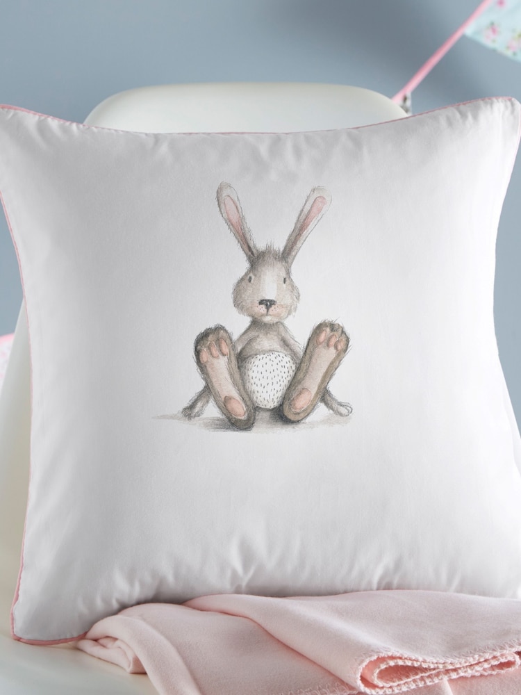 Gift Collective Baby Personalised Bunny Cushion By Koko Blossom - Image 2 of 3
