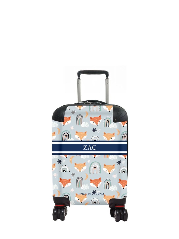 Personalised Foxy Suitcase by Koko Blossom - Image 1 of 2 Personalised Foxy Suitcase by Koko Blossom - Image 1 of 2