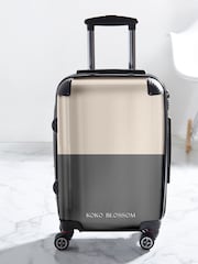 Personalised Smoke Vanilla Colourblock Suitcase by Koko Blossom - Image 2 of 2