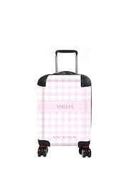 Personalised Gingham Suitcase by Koko Blossom - Image 1 of 2