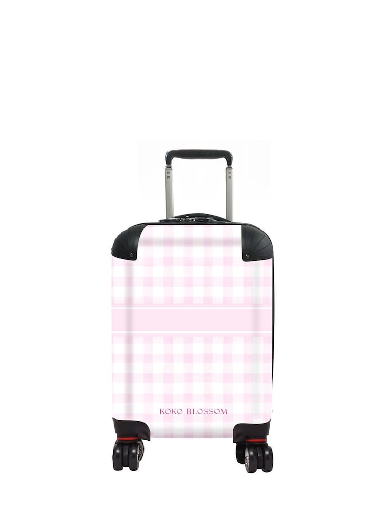Personalised Gingham Suitcase by Koko Blossom - Image 2 of 2
