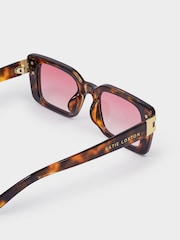 Katie Loxton Brown Malibu Rectangle Sunglasses - Image 4 of 5
