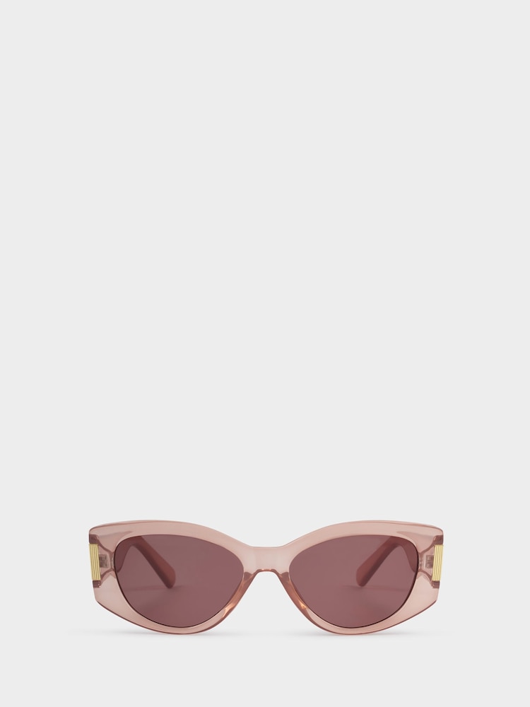 Katie Loxton Pink Rimini Cat-Eye Sunglasses - Image 2 of 5 Katie Loxton Pink Rimini Cat-Eye Sunglasses - Image 2 of 5