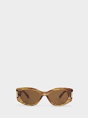 Katie Loxton Brown Rimini Cat-Eye Sunglasses - Image 2 of 4
