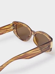 Katie Loxton Brown Rimini Cat-Eye Sunglasses - Image 4 of 4