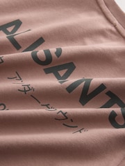 smALLSAINTS Pink Oversized Underground Crew Neck Cotton T-Shirt - Image 3 of 4